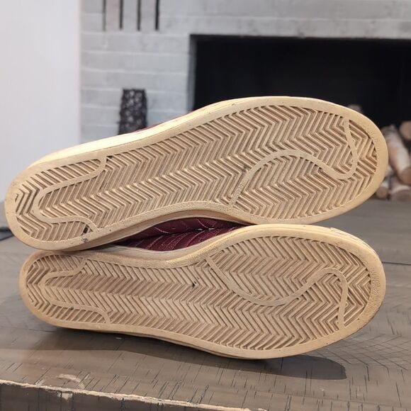 2006 Adidas Pro Model Burgundy Shell Toe Superstar High Top Sneakers Size 10.5 - Picture 7 of 10